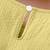 Yellow embellished textured fabric bow style girls dress