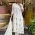 Women   s white chanderi silk embroidered kurta set with pant & embroidered dupatta