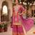 Premium chinnon silk kurta palazzo set with dupatta for women | party wear ethnic suit