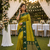 Olive Color woven Zari Work Silk Saree 