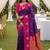 Purple Color woven Zari Work Silk Saree 