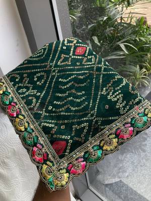 Womenssimply bandhej georgette saree 3