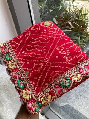Womenssimply bandhej georgette saree 3