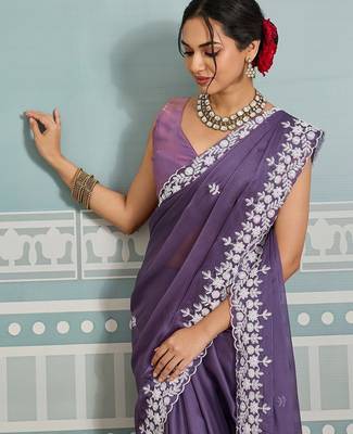 party wear soft silk saree 2