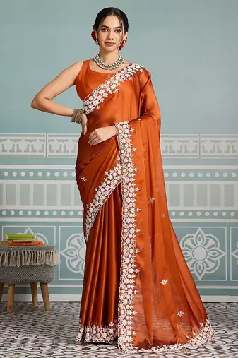 New trendy party wear soft silk saree