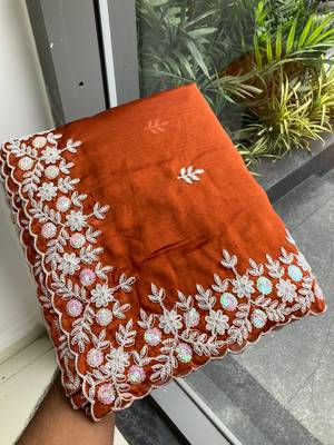 party wear soft silk saree 3