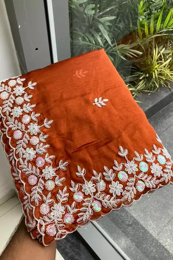 party wear soft silk saree