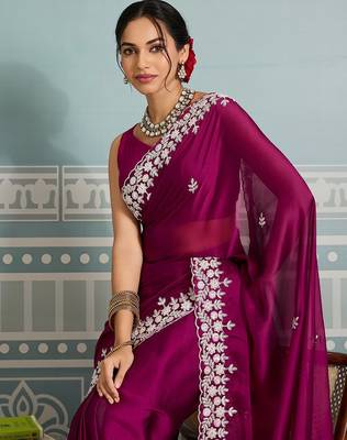 party wear soft silk saree 2