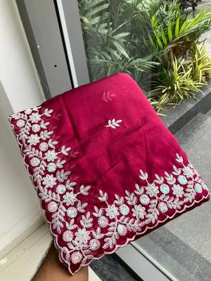 party wear soft silk saree 3