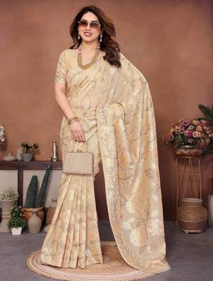 wedding wear pashmina silk saree 2