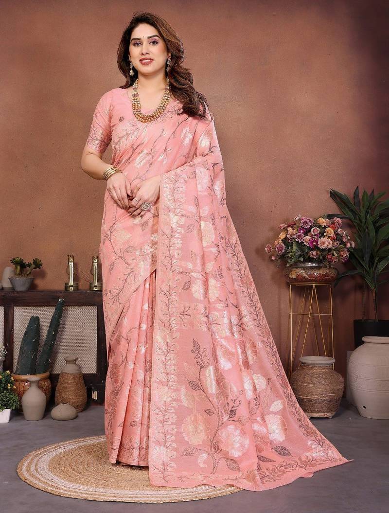 New latest trendy wedding wear pashmina silk saree