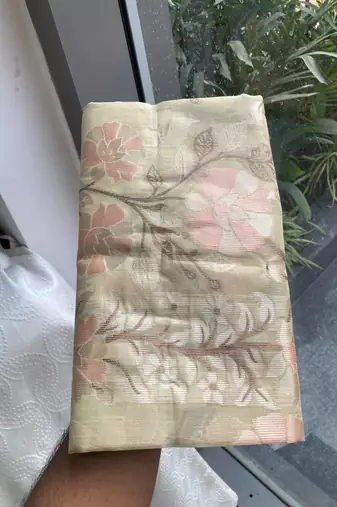 wedding wear pashmina silk saree