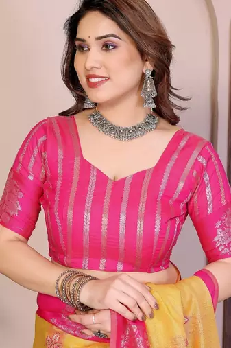 wedding wear banarasi silk saree