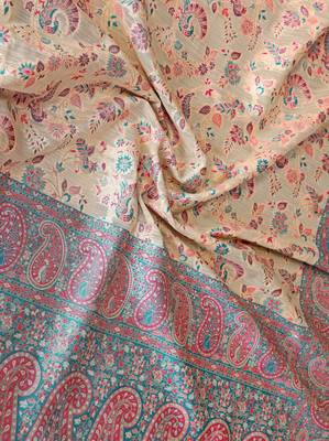 wedding wear pashmina silk saree 3