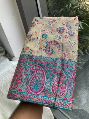wedding wear pashmina silk saree 4