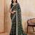 Womens stylish simply wedding wear georgette saree