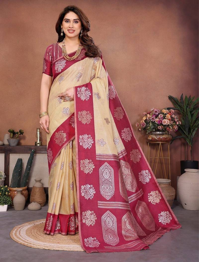 New trendy wedding wear banarasi silk saree