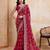 Womens stylish simply wedding wear georgette saree