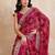 Womens stylish simply wedding wear georgette saree