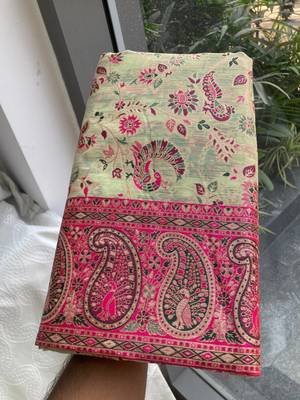 wedding wear pashmina silk saree 4