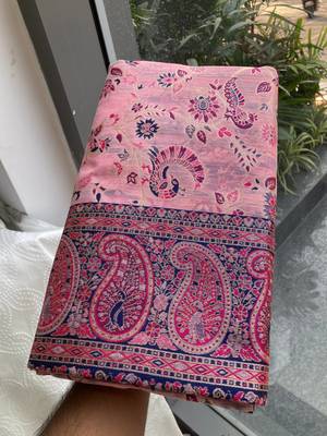 wedding wear pashmina silk saree 4