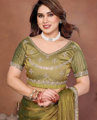 party wear fendy chiffon saree 2