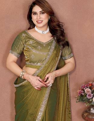 party wear fendy chiffon saree 3
