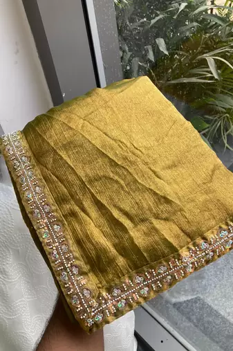 party wear fendy chiffon saree