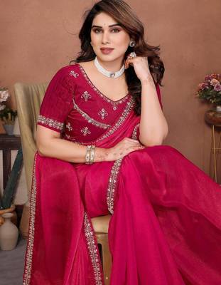 party wear fendy chiffon saree 3