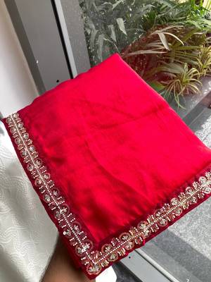 party wear fendy chiffon saree 4