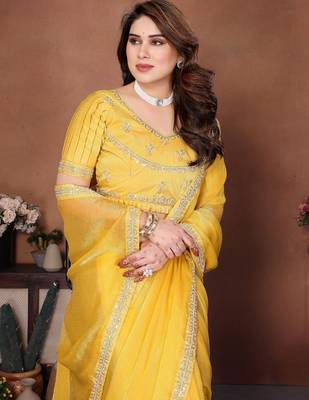 party wear fendy chiffon saree 3