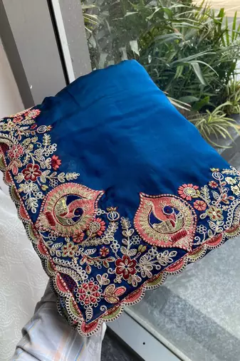 party wear soft silk saree