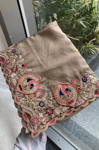 party wear soft silk saree