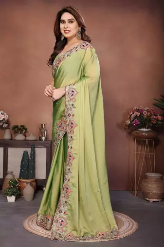 party wear soft silk saree