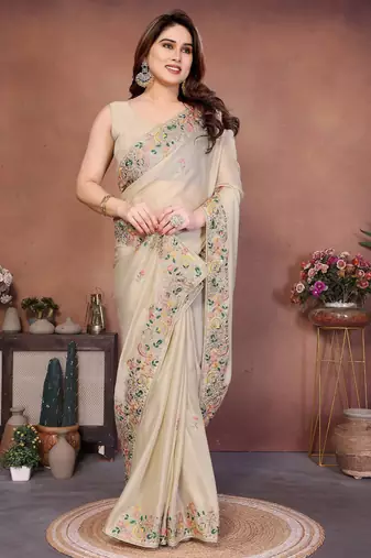 party wear soft silk saree