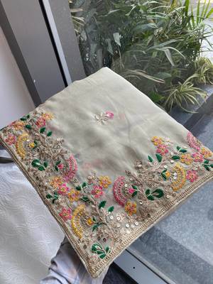 party wear soft silk saree 4