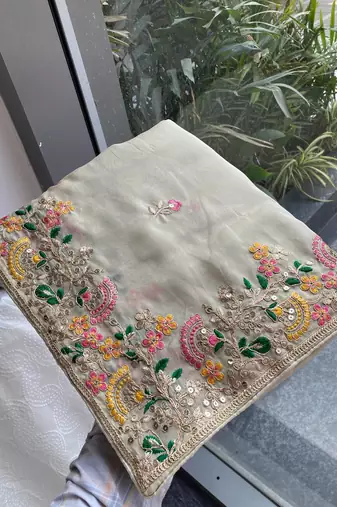 party wear soft silk saree