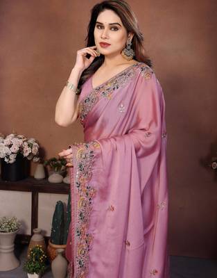 party wear soft silk saree 2