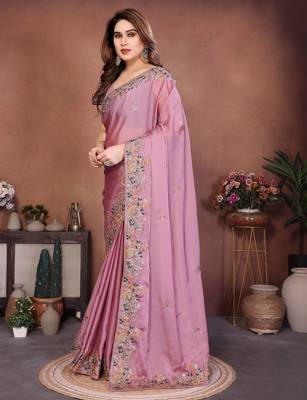 party wear soft silk saree 3