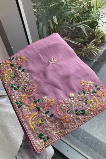 party wear soft silk saree