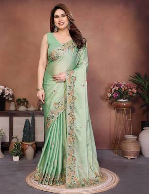party wear soft silk saree 1