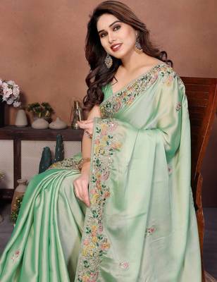 party wear soft silk saree 3