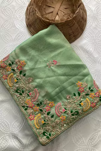 party wear soft silk saree