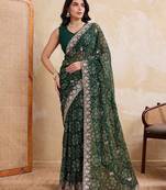  laheriya bandhej georgette saree for daily wear