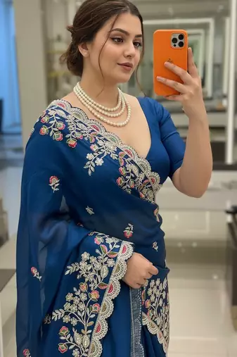 party wear soft silk saree