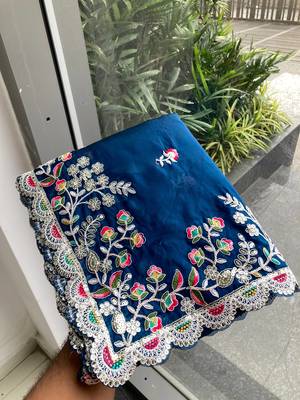 party wear soft silk saree 4