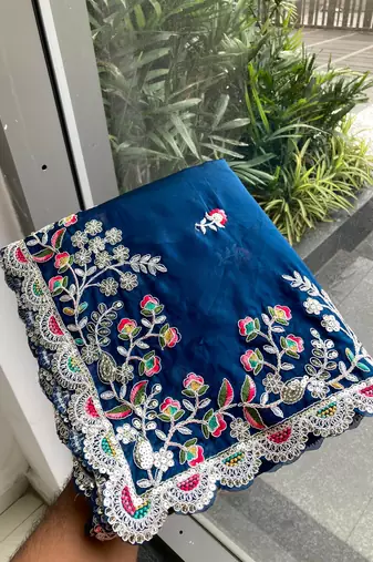 party wear soft silk saree