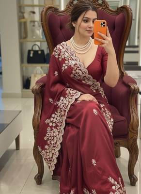 party wear soft silk saree 1