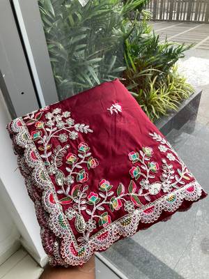 party wear soft silk saree 4