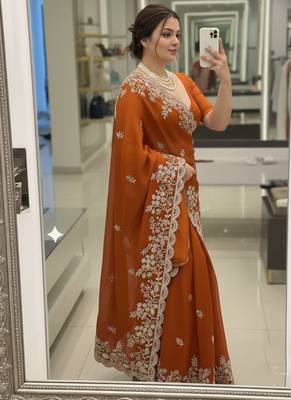 party wear soft silk saree 1